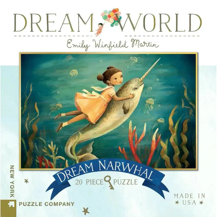 Dream Narwhal Dream World 20 Piece Mini Jigsaw Puzzle NYPC - for just $14.99! 