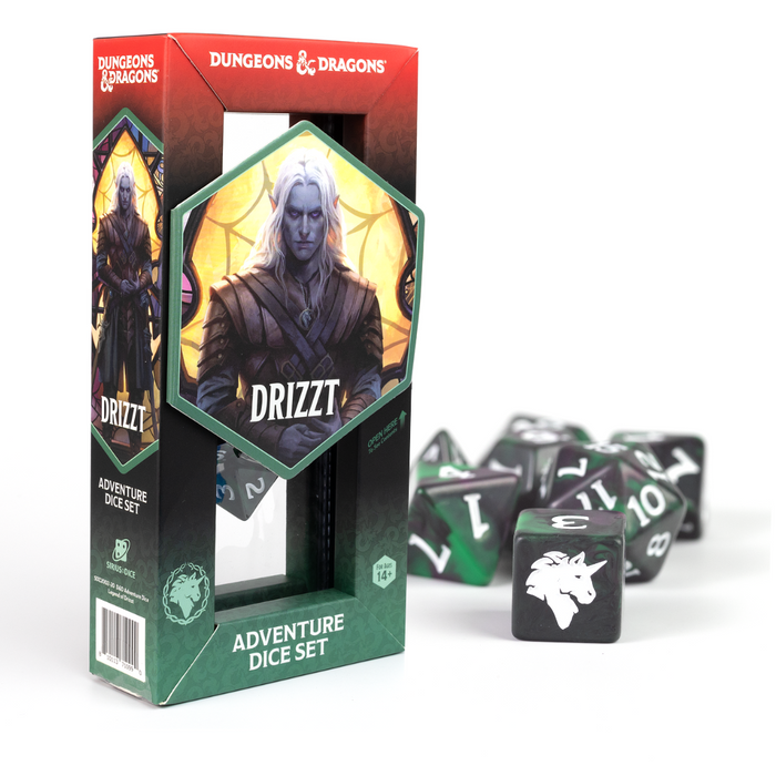 D&D Adventure Dice Set - Legend of Drizzt Edition | 16pc Collection - for just $15.99! 