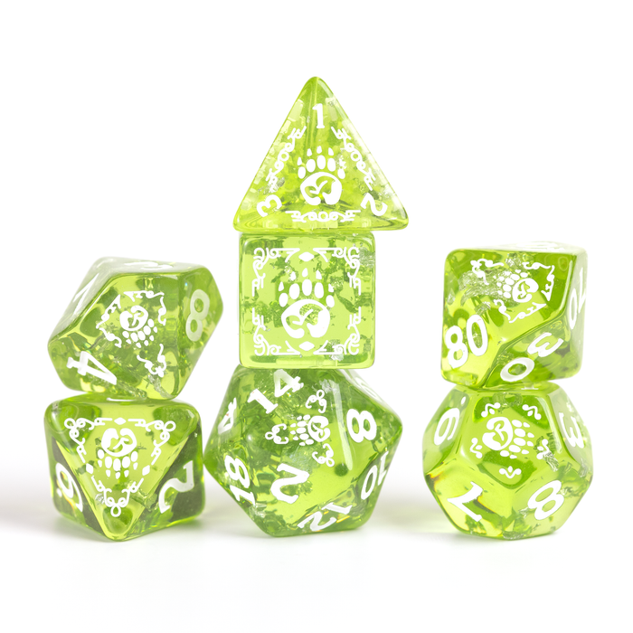 D&D Adventure Dice Set - Druid Edition | Green 15pc Collection - for just $24.99! 