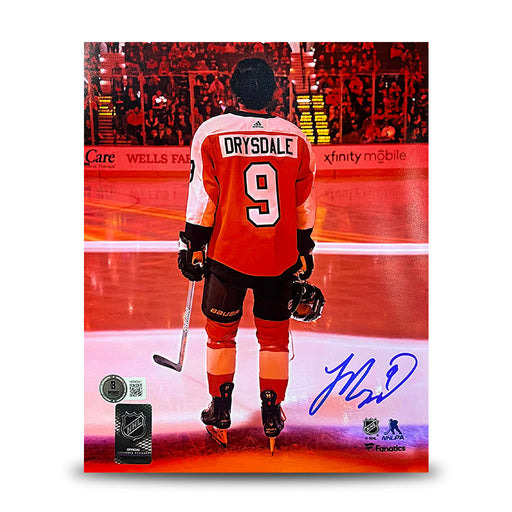 Jamie Drysdale Orange Spotlight Philadelphia Flyers Autographed 16" x 20" Hockey Photo - for just $79.99! 