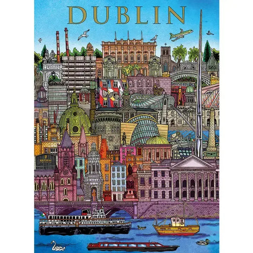 Dublin Cityscape 500 Piece Jigsaw Puzzle Gibsons - for just $19.99! 