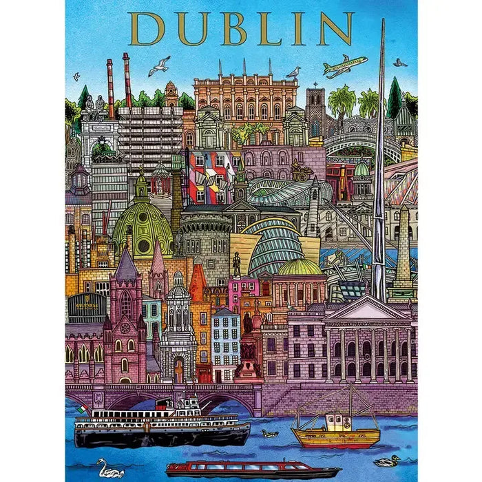 Dublin Cityscape 500 Piece Jigsaw Puzzle Gibsons - for just $19.99! 