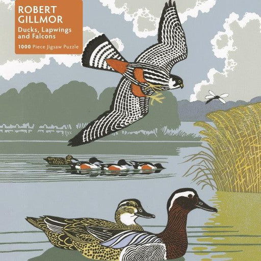 Ducks, Lapwings & Falcons by Robert Gillmor 1000 Piece Jigsaw Puzzle Flame Tree - for just $19.99! 