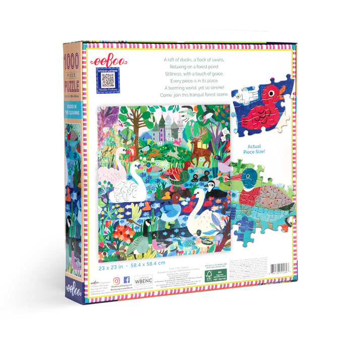 Ducks in the Clearing 1000 Piece Jigsaw Puzzle eeBoo - for just $26.99! 