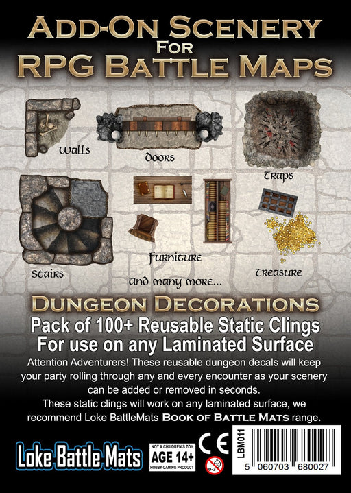 Battle Mats: Add On Scenery - Dungeon Decorations - for just $12.99! 