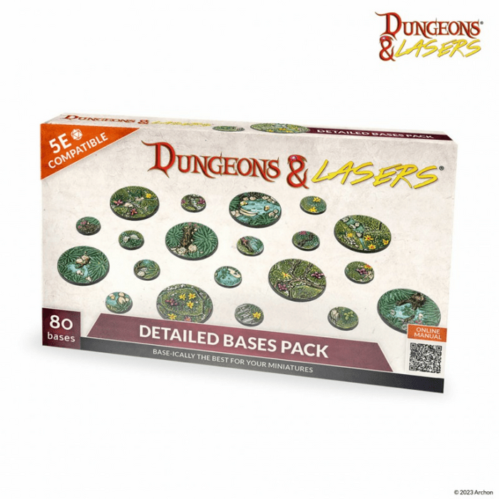 Dungeons & Lasers: Detailed Bases Pack - for just $34! 
