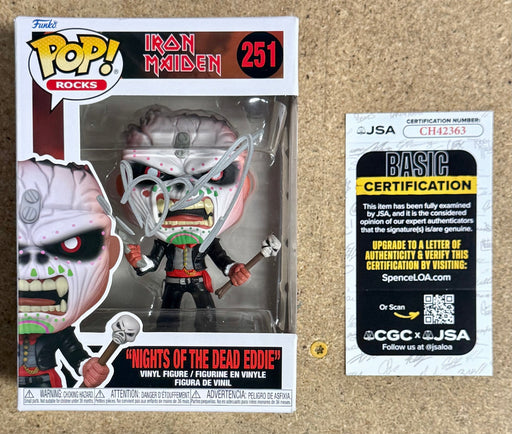 Bruce Dickinson Signed Iron Maiden Eddie Funko Pop! Rocks #251 With JSA COA - for just $450! 