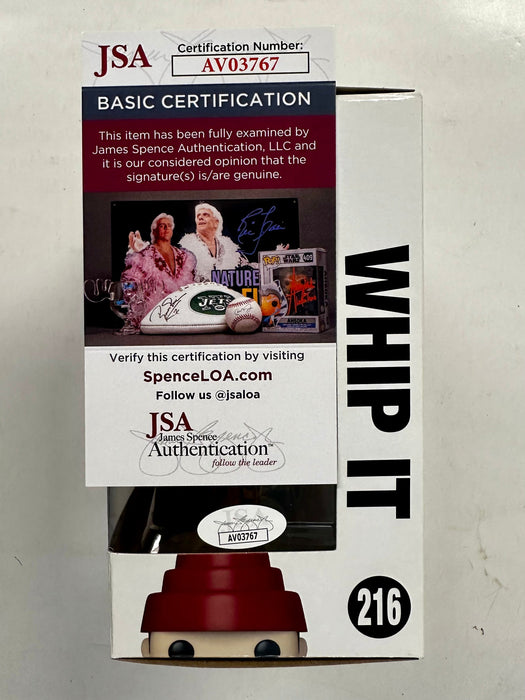 Gerald Casale & Mark Mothersbaugh Signed Whip It Funko Pop! #216 Band DEVO 2021 With JSA COA - for just $350! 