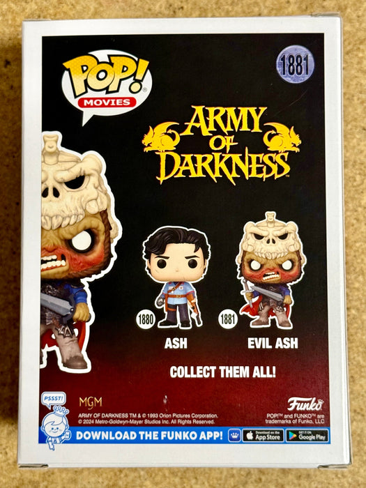 Funko Pop! Movies Evil Ash #1881 Army Of Darkness 2024 Bruce Campbell - for just $13! 