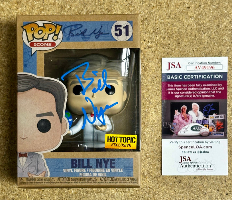 Bill Nye The Science Guy #51 Signed Earth Day Vaulted Funko Pop! With JSA COA - for just $375! 