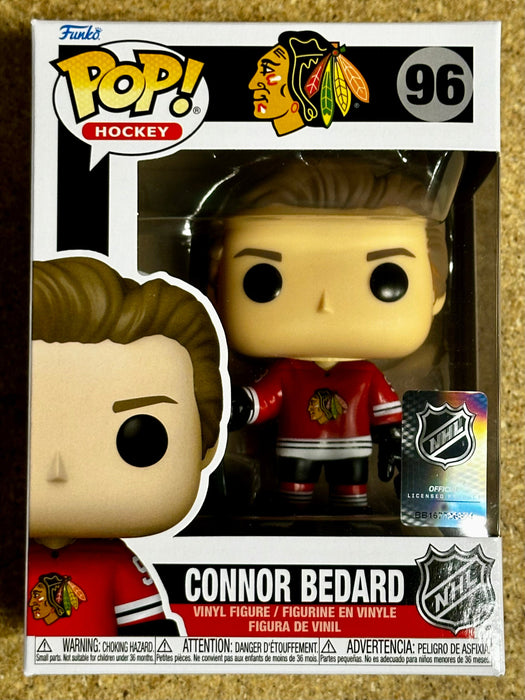 Funko Pop! Hockey Connor Bedard In Home Jersey #96 NHL Chicago Blackhawks 2024 - for just $13! 