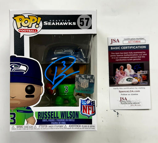Russell Wilson Signed NFL Seattle Seahawks Funko Pop! #57 Steelers 2023 With JSA COA - for just $375! 
