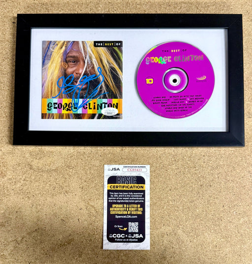 Funkadelic George Clinton Signed “The Best Of” (1996) Framed CD With JSA COA - for just $200! 