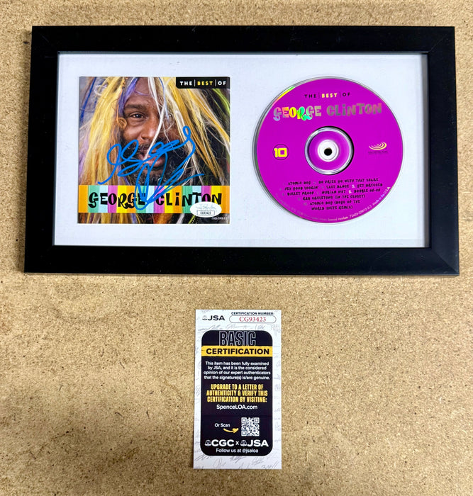 Funkadelic George Clinton Signed “The Best Of” (1996) Framed CD With JSA COA - for just $200! 