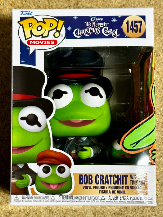 Bob Cratchet & Tiny Tim Muppets Kermit Funko Pop! #1457 With Custom Meraki Art Work - for just $85! 
