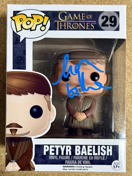 Aidan Gillen Signed Lord Petyr “Littlefinger” Baelish Funko Pop! #29 Game Of Thrones With JSA COA - for just $200! 