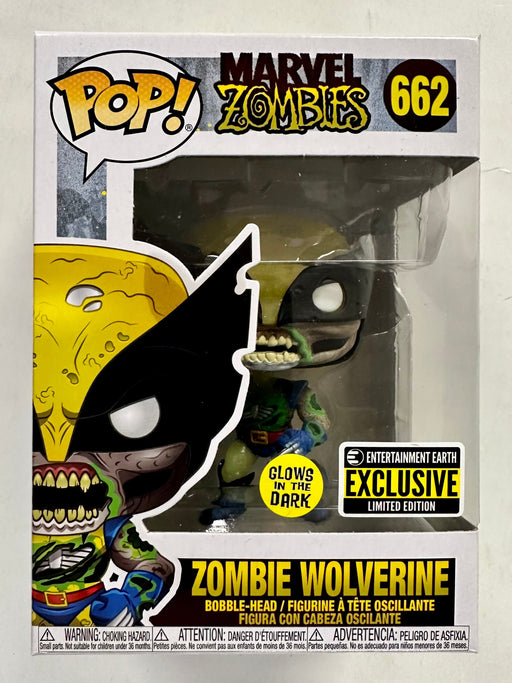 Funko Pop! Marvel Zombie Wolverine #662 Glow Entertainment Earth 2020 Exclusive - for just $15! 