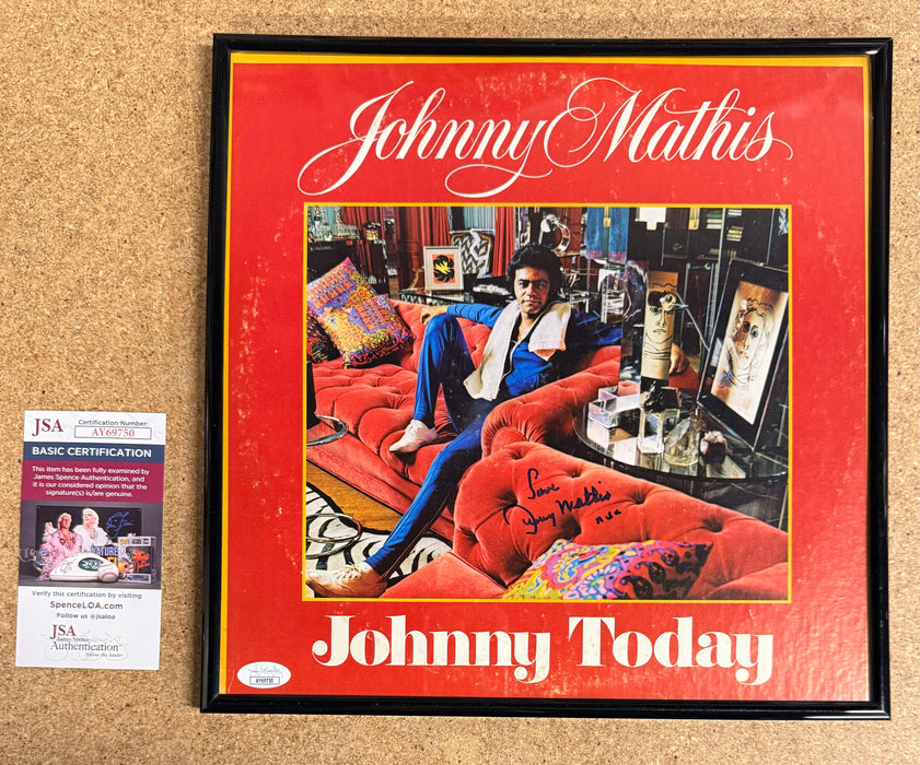 Johnny Mathis Signed & Framed “Johnny Today” Vinyl With JSA COA - for just $100! 