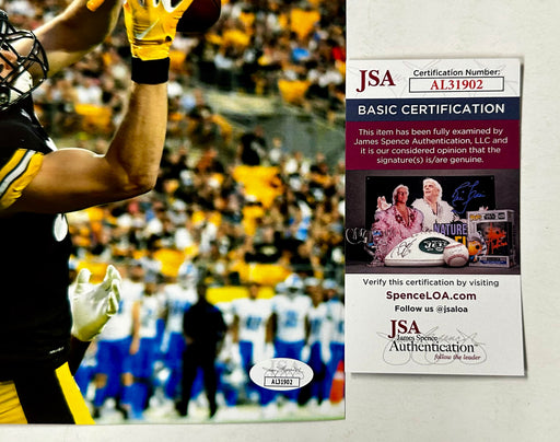 Pat Freiermuth Signed Autographed NFL Pittsburgh Steelers TE 8x10 Photo With JSA COA - for just $50! 