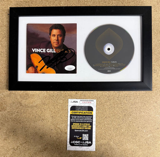 Vince Gill Framed & Signed “Ballads” (2013) CD Booklet With JSA COA - for just $150! 