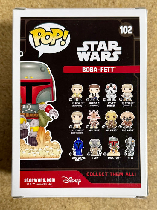 Temuera Morrison Signed Star Wars Boba Fett Funko Pop! #102 Smuggler’s Bounty Vaulted Exclusive With JSA COA - for just $140! 