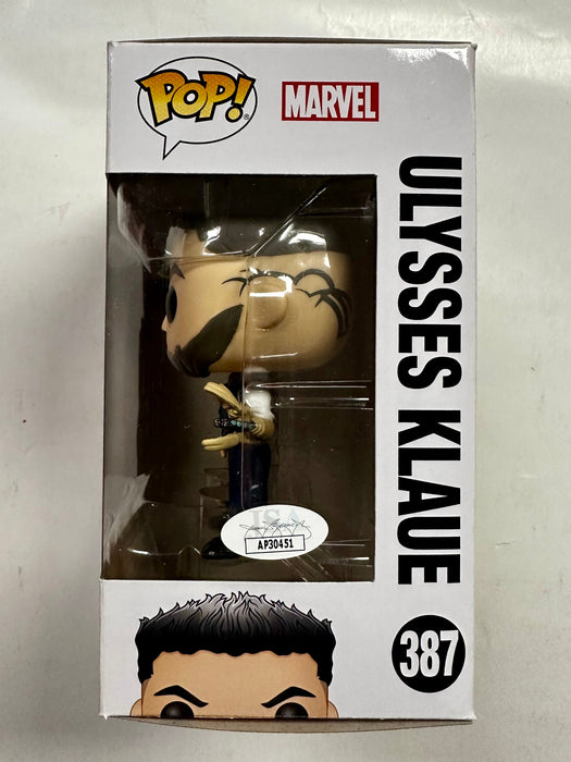 Andy Serkis Signed Marvel Ulysses Klaue 2018 Vaulted Funko Pop! #387 JSA COA - for just $90! 