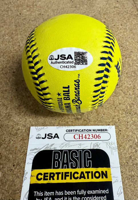 Savannah Bananas Owner & Founder Jesse Cole Signed Official Yellow Banana Ball - for just $150! 