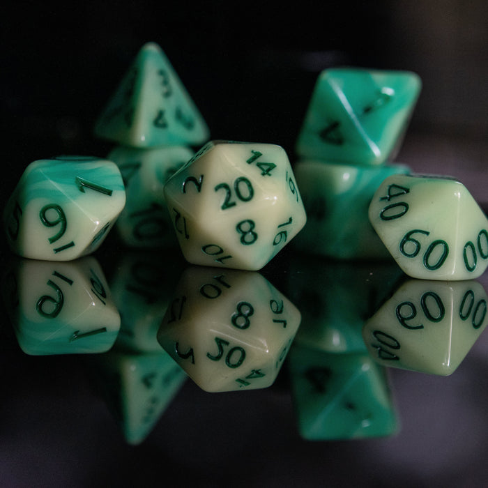 Ectoplasm Acrylic Dice Set - Just $9.99! Shop now at Retro Gaming of Denver