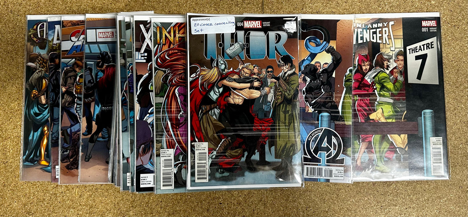 Marvel Avengers Premiere Larroca Welcome Home 20 Cover Connecting 2012 Variant Set - for just $200! 