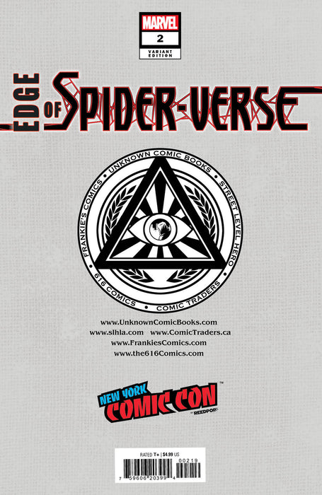 Edge Of Spider-Verse #2 Unknown Comics Tyler Kirkham Exclusive Nycc 2022 Silver Var (11/02/2022) - for just $10! 