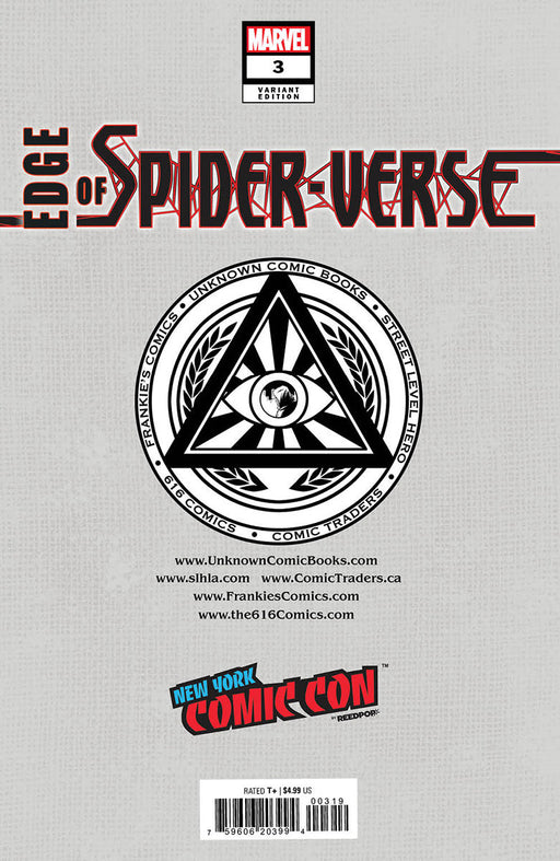 Edge Of Spider-Verse #3 Unknown Comics Tyler Kirkham Exclusive Nycc 2022 Silver Var (11/02/2022) - for just $10! 