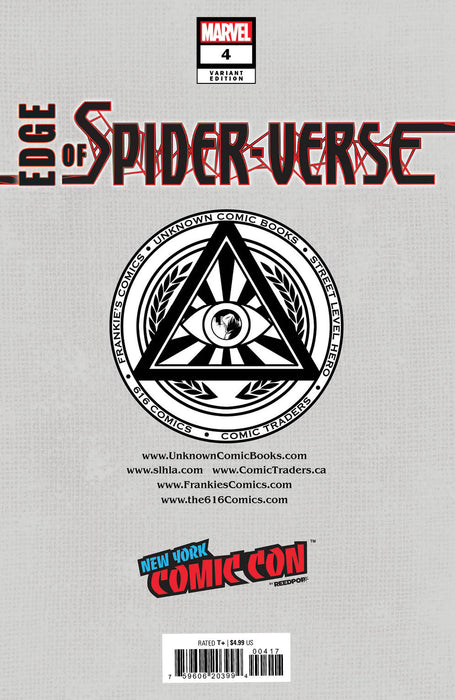 Edge Of Spider-Verse #4 Unknown Comics Tyler Kirkham Exclusive Nycc 2022 Silver Var (11/02/2022) - for just $10! 