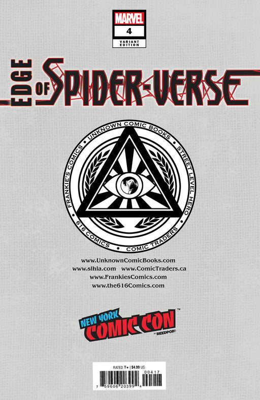 Edge Of Spider-Verse #4 Unknown Comics Tyler Kirkham Exclusive Nycc 2022 Silver Var (11/02/2022) - for just $10! 