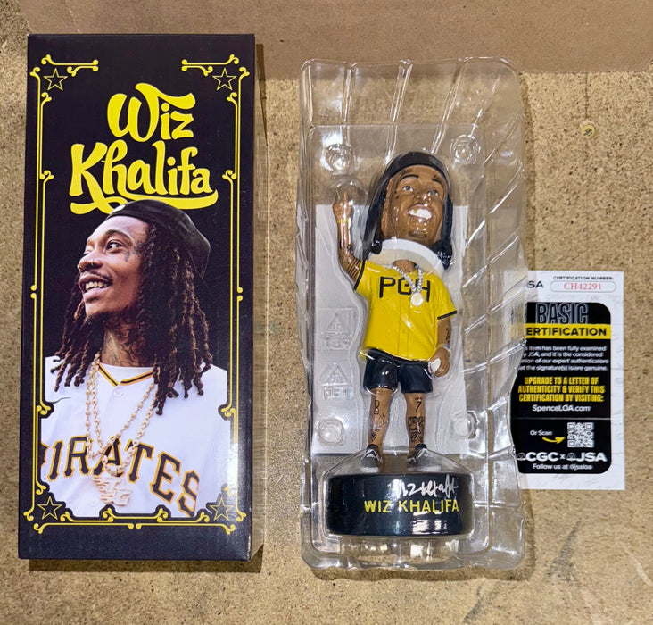 Wiz Khalifa Signed Yinzerpalooza Pittsburgh Pirates Singing Bobblehead JSA COA - for just $750! 
