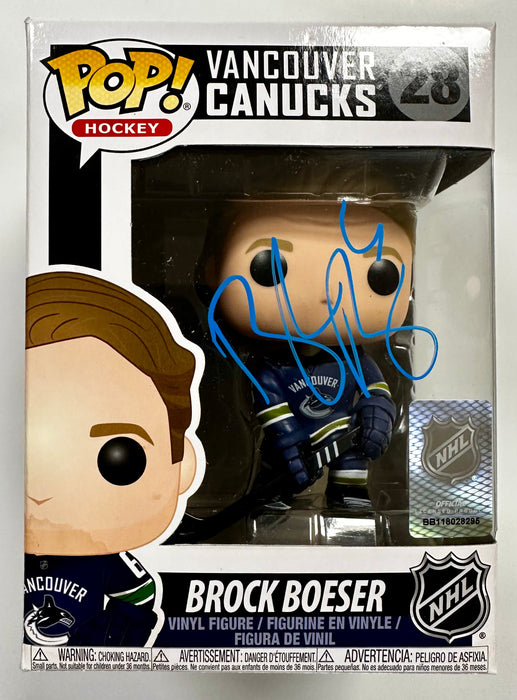 Brock Boeser Signed NHL Hockey Vancouver Canucks Funko Pop! #28 With JSA COA - for just $130! 