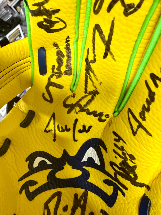 2025 Savannah Bananas Team Signed Youth Official Glove Cole Olson Oberst 30+ Sig - for just $650! 