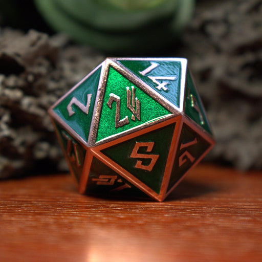 Emerald & Bronze Metal 35mm D20 - Just $24.99! Shop now at Retro Gaming of Denver