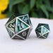 Emerald & Silver Metal 35mm D20 - Just $24.99! Shop now at Retro Gaming of Denver