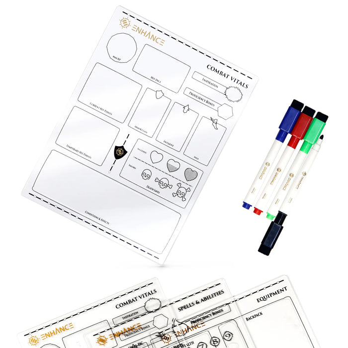 Enhance: Acrylic Character Sheet Set - for just $39.99! 