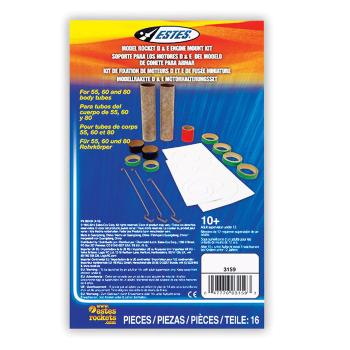 Estes Rockets - D & E Engine Mount Kit - for just $11.99! 