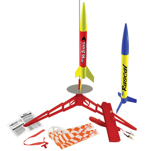 Rascal™ & HiJinks™ Launch Set - Rocket-Building Kit, Beginner Flying-Rocket-Model Kit for Ages 10+ - for just $44.99! 