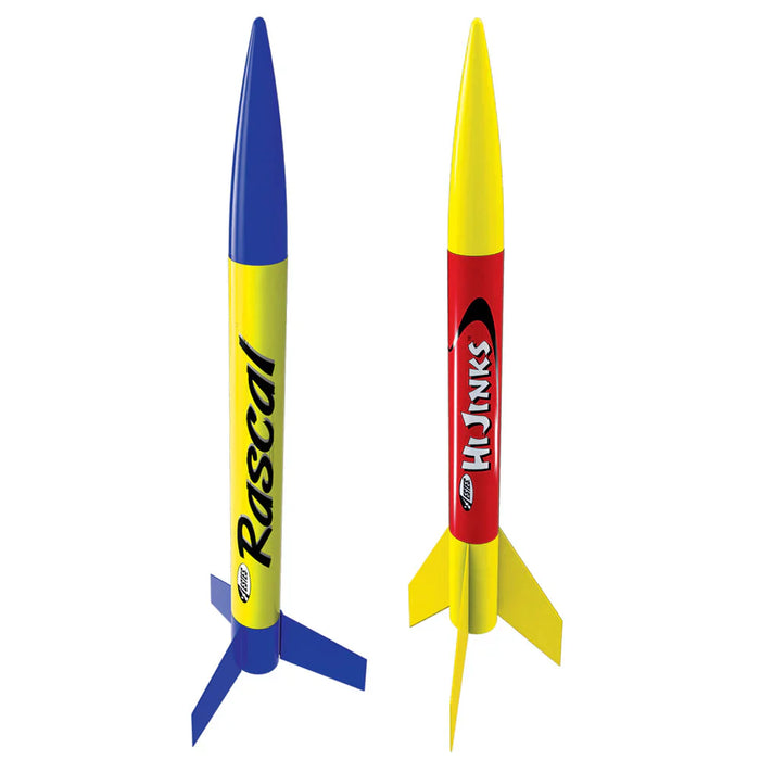 Rascal™ & HiJinks™ Launch Set - Rocket-Building Kit, Beginner Flying-Rocket-Model Kit for Ages 10+ - for just $44.99! 