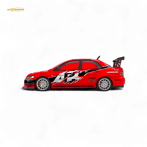 TimeMicro Mitsubishi Lancer EVO 9th Gen - Openable Hood & Figure - With Container 1:64 - for just $44.99! 