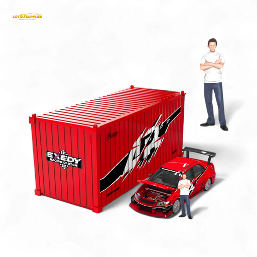 TimeMicro Mitsubishi Lancer EVO 9th Gen - Openable Hood & Figure - With Container 1:64 - for just $44.99! 