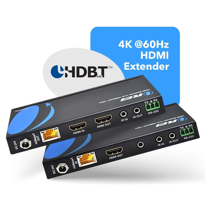 OREI HDBaseT 4K 60Hz HDMI Extender over Cat5e/6 Ethernet LAN cable - Up to 115 Ft - IR, CEC, RS-232, PoC (EX-115UHD-K) - Just $119.99! Shop now at Retro Gaming of Denver