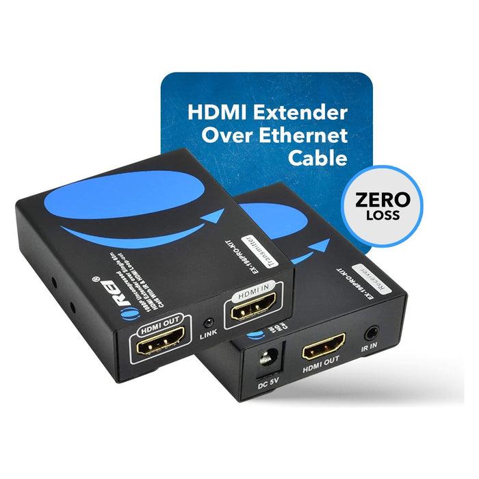 OREI HDMI Extender Over Single CAT6/CAT7 Cable 1080p With IR-Upto 196 FT-Supports & 3D, HD Audio (EX-196PRO-KIT) - Just $54.99! Shop now at Retro Gaming of Denver