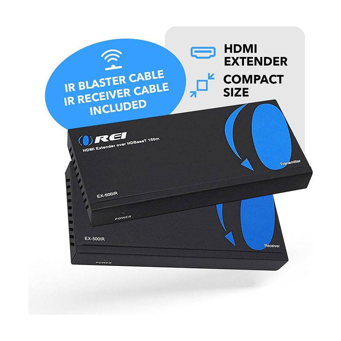 1080P HDBaseT HDMI Extender over Cat5e/6 Upto 500 Feet -2 Way IR & HDMI Loopout (EX-500IR) - Just $134.99! Shop now at Retro Gaming of Denver