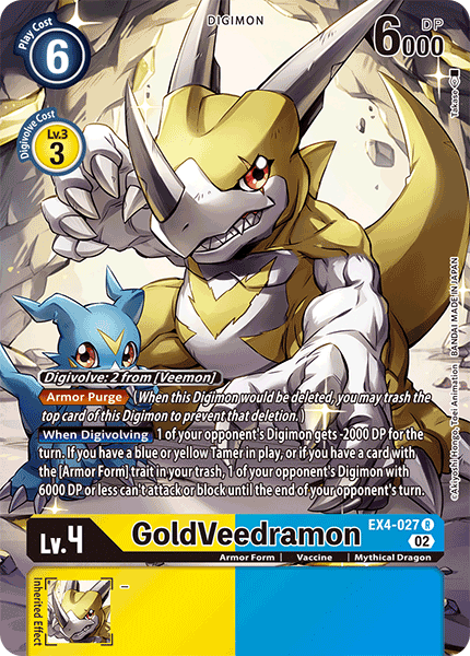 GoldVeedramon [EX4-027] (Alternate Art) [Alternative Being Booster] - Just $0.90! Shop now at Retro Gaming of Denver