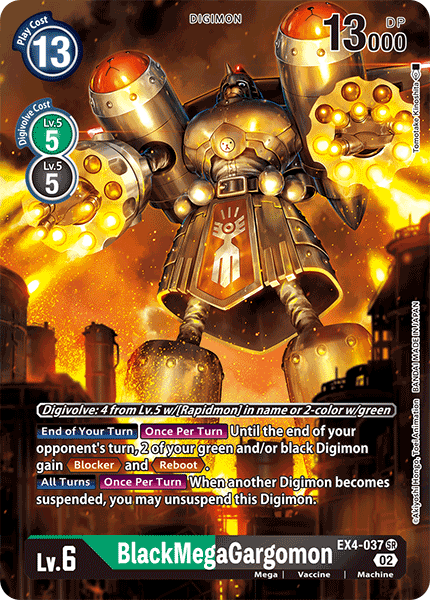 BlackMegaGargomon [EX4-037] (Alternate Art) [Alternative Being Booster] - Just $0.30! Shop now at Retro Gaming of Denver