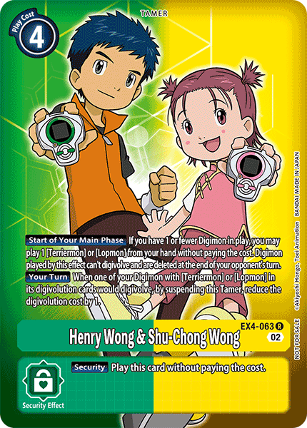 Henry Wong & Shu-Chong Wong [EX4-063] (Alternate Art) [Alternative Being Booster] - Just $0.10! Shop now at Retro Gaming of Denver